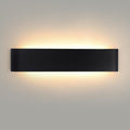 YCZM Applique da Parete Interno 24W,Lampada LED Parete Interni 3000K/4000K/6500K Temperature a tre colori opzionale,Applique LED da Parete Interno 38CM 2880LM,Lampada a Muro 4 Pezzi Bianco(Nero 1 Pezzi 6500k/4000k/3000k/24W 38CM/24 Watt)