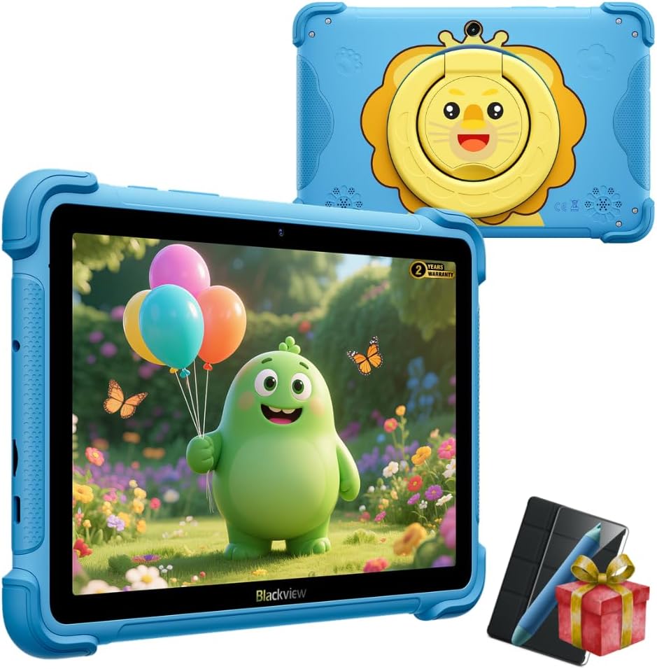 Blackview LINK 1 Kids | Kids Tablet | 8.68 IPS 60Hz | Android 16 | 16GB RAM + 64GB (2TB) | 5MP + 8 MP | 5000mAh | WLAN Tablet | Parental Control | 2 Year Warranty | Dreamy Purple(Ocean Blue)