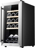 Cecotec Cantinetta GrandSommelier 15000 Inox Compressor, 15 Bottiglie, Compressore, Alte Prestazioni, Temperatura regolabile, Classe di efficienza Energetica G(Grigio/15 Bottiglie)