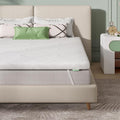 Novilla Topper 160x190, Topper Matrimoniale in Memory Foam e Schiuma Traforata Comfort 7.5cm，Tessuto Traspirante e Delicato Sulla Pelle con Elastiche Antiscivolo, Sfoderabile e Lavabile Oeko-TEX(160x200 cm/5cm)