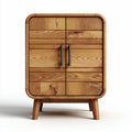 Mobiletto in legno disponibile in colore naturale dimensioni 45 x 40 x 55cm con ante a doghe