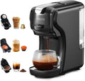CAFELFFE MK-611 - Caffettiera a capsule 3 in 1, altezza tazza regolabile, macchina per caffè espresso caldo/freddo per uso domestico/ufficio, compatibile con macchine da caffè NES Original/DG/Ground