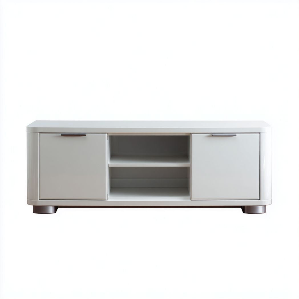 Mobile TV in legno di rovere con vani contenitore e tre cassetti 90 x 45 x 60cm