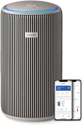 Philips Purificatore d'aria Serie 900, filtro HEPA NanoProtect + carbone attivo, CADR 250m³/h per allergici 65m², silenzioso, intelligente ed efficiente dal punto di vista energetico (AC0951/13)(HEPA + filtro ai Carboni attivi/fino a 130 m2/Serie 3200)
