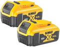 DEWALT DCB184P2-XJ 18 Volt Battery Starter Kit / 2 x 5Ah Batteries