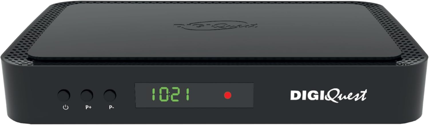 DIGIQUEST Tivùsat COMBO 4K Q90 Decoder | HbbTV Satellite Receiver, Dual Tuner | Video Recorder and Timeshift | Mediaplayer, 2-in-1 Remote Control | Tivùsat SmartCard Included | Black(Q90 4K)