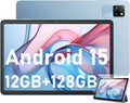 Blackview Tab60 WiFi Tablet Android 15, 12GB+128GB(TF 2TB) Octa-Core WiFi 6 Tablet, 10 Inch Tablet 5100mAh 8MP+5MP Widevine L1, Bluetooth 5.2, Gemini AI, GMS, Multi-Window PC Mode(Blue)