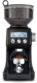 Sage The Smart Grinder Pro, Acciaio Inox Spazzolato | 60 Impostazioni di Macinatura, Dosing iQ al 1/5 di Secondo, Display LCD; Macina in Portafiltro, Filtro o Contenitore(Tartufo Nero)