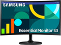 Samsung Monitor S39GD (S27D396GAU), Curved (1800R), 27, 1920x1080 (Full HD), VA, 100Hz, 4ms (GtG), D-Sub, HDMI, Audio Input, Eye Saver Mode, Flicker Free, Built-in Speaker(27/S36GD/FHD | 100Hz)