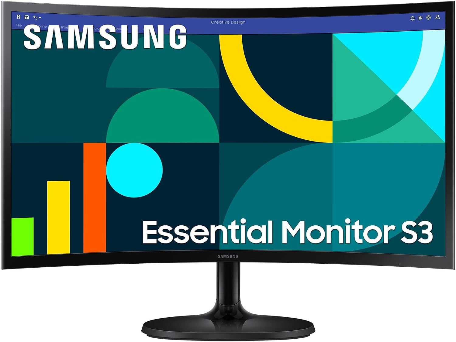 Samsung Monitor S39GD (S27D396GAU), Curved (1800R), 27, 1920x1080 (Full HD), VA, 100Hz, 4ms (GtG), D-Sub, HDMI, Audio Input, Eye Saver Mode, Flicker Free, Built-in Speaker(27/S36GD/FHD | 100Hz)