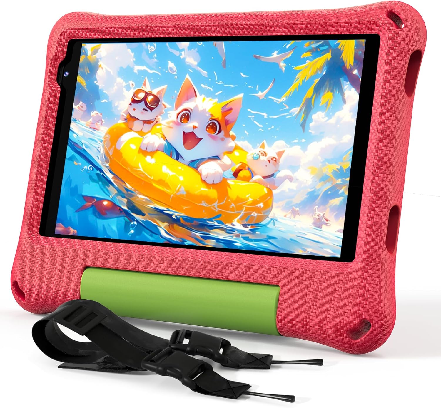 CALLSKY-NOTE Kids Tablet 8 Inch Kids Android 14 Toddler Tablet Octa-Core 64GB 2TB Expandable WiFi Kids Tablet with Shockproof EVA Case, GMS Certified, Dual Camera, BT,
