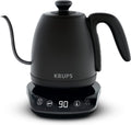 Krups Bollitore a collo di cigno, multiuso, Tè, Caffè, Infusione, 8 Temperature, Tenuta al caldo 30 min, Coperchio rimovibile, Caffè Control BW923810, Nero