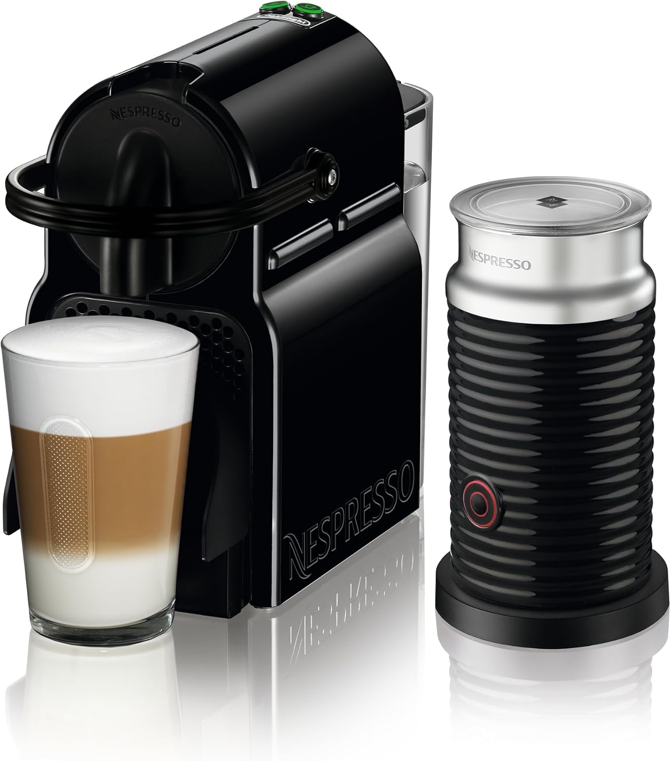 Nespresso Inissia  Aeroccino EN80.BAE Macchina per Caffè Espresso, Black