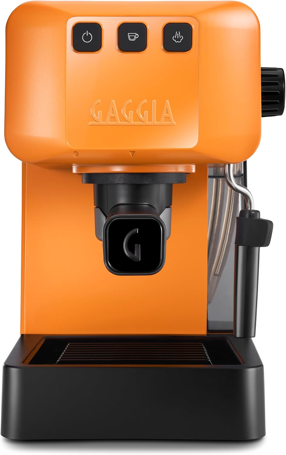 Gaggia EG2109 BLACK Macchina Manuale da Caffè Espresso, Macinato o Cialde, Sistema POD per Espressi Cremosi Con Cialde, Pre-Infusione Automatica, Nuovo Modello 2023, 100% Made in Italy(EG2109 Orange)