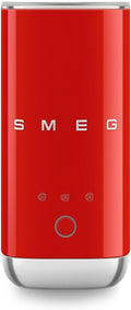Smeg, Montalatte Elettrico MFF02BLEU, 3 Funzioni Bevanda, Frusta Removibile, Rivestimento Ceramico Antiaderente, 500 W, Nero(Rosso)