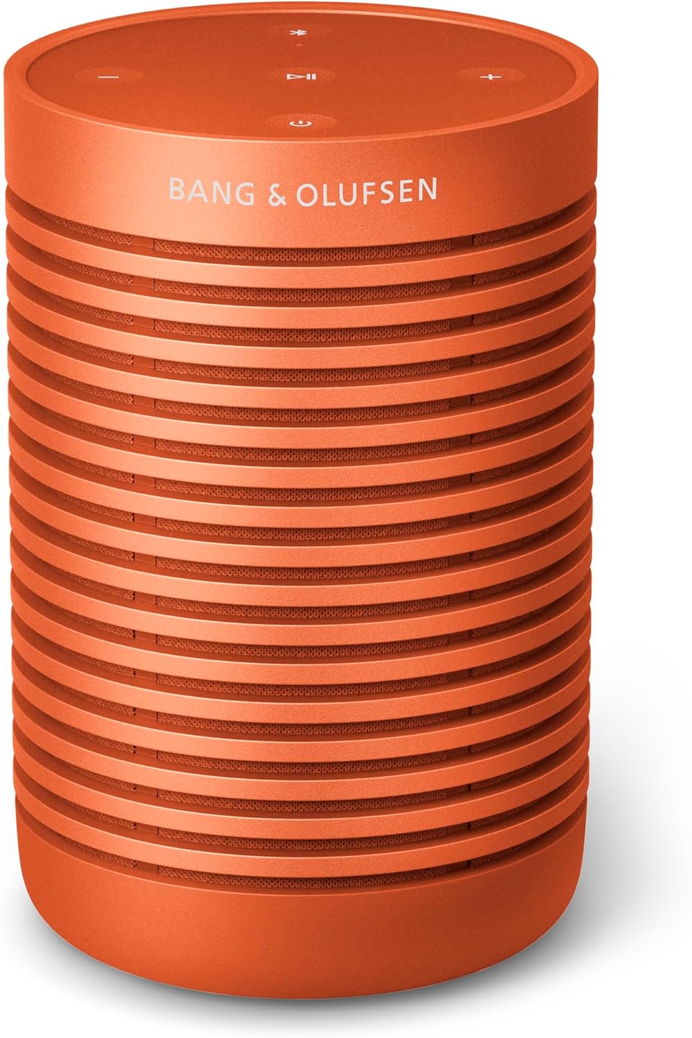 Bang  Olufsen Beosound Explore Bluetooth Speaker - Bonfire Orange | Portable, 27 hours battery life, waterproof (IP67), with 360° sound, suitable for outdoor, travel and home(Bonfire Orange/Normal)