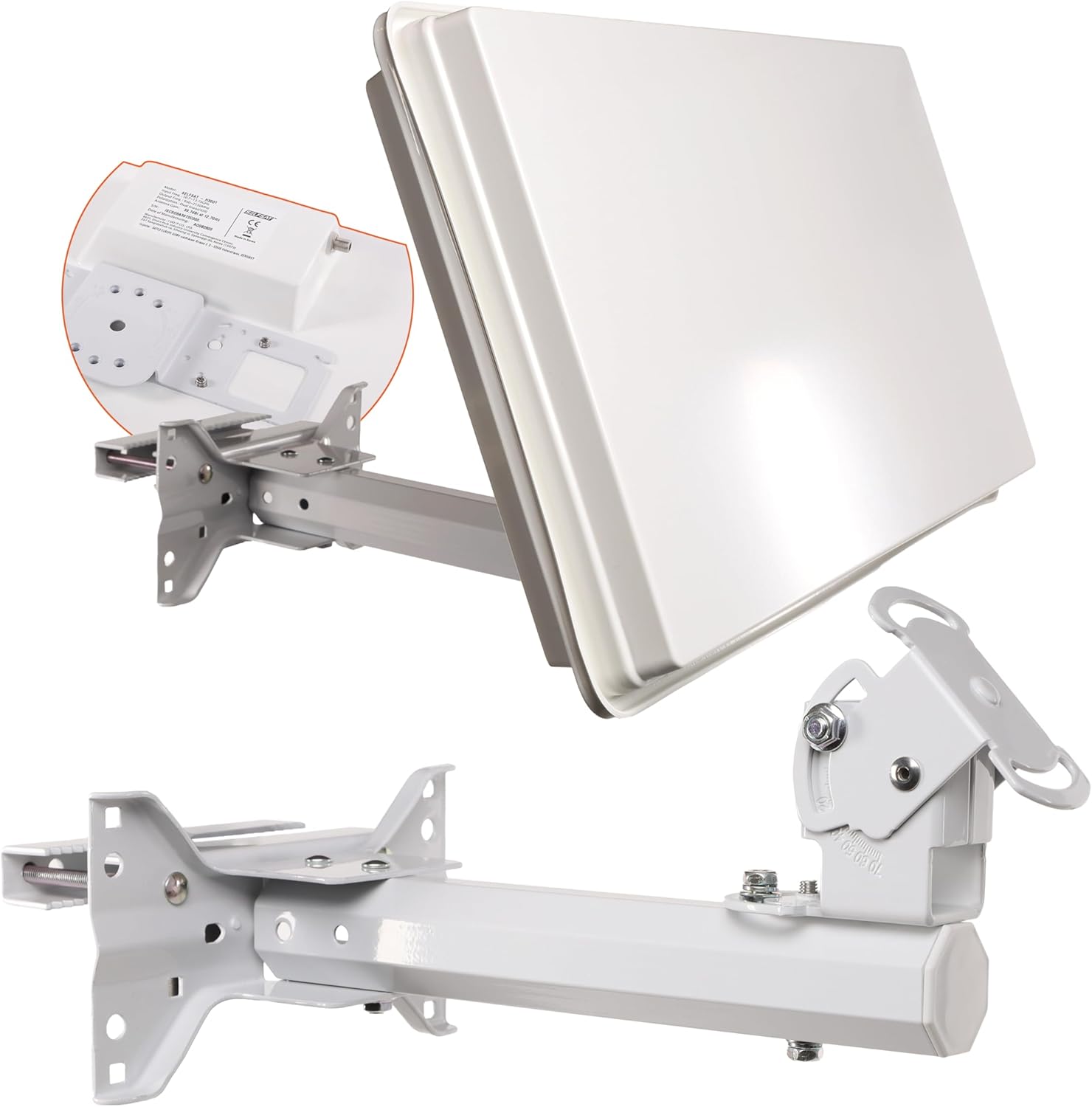 Selfsat H30 D1 Flat Antenna for 1 User, White