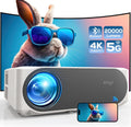 Projector 4K AKIYO 20000 Lumen WiFi 6 Bluetooth Full HD 1080P Outdoor Projector Zoom Function, 300 Inch Display for Home Theater, Compatible with TV Stick/HDMI/USB/iPhone/Android