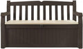 Keter Eden Storage Box with 265 Litre Capacity in Resin, Weather-Resistant, Beige/Brown, 140 x 60 x 84 cm(Brown)