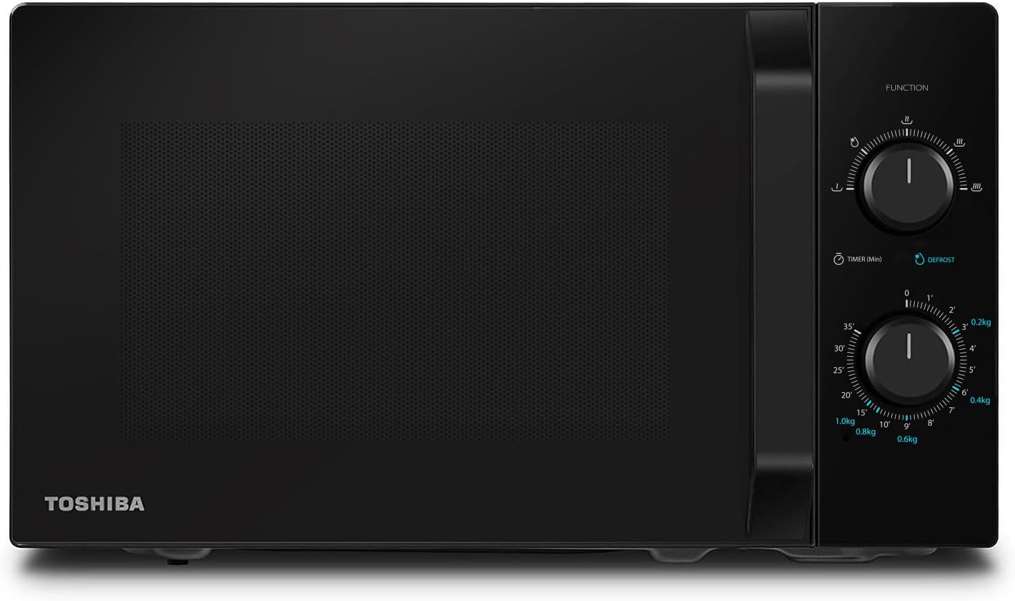 Toshiba MW2-MG20P(WH) 3-in-1 Forno Microonde Grill Combinato, 20 L, 5 Livelli di Potenza Regolabili, Timer, 800 W, Grill 1000 W, Bianco(20L Solo/Nero)