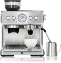 Garvee Macchina da caffè italiana semiautomatica in acciaio inossidabile - argento
