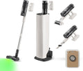 roborock H60 Aspirapolvere Senza Fili, Aspirazione Potente 27,000Pa, Autonomia 60 min, Tubo Flessibile 90°, LED Rilevatore di Polvere, Spazzola Anti-Groviglio per Tappeti, Pavimenti e Peli di Animali(Bianco/H60 Hub Pro)