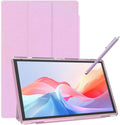 10 Inch Tablet with Screen Protector Stylus Case, Android 14 Tablet, 6 GB RAM 32 GB ROM/1 TB Expandable, Quad-Core Processor, 6000 mAh Battery, 1280 x 800 IPS HD Touchscreen, 2 MP Camera(6GB+32GB With Case/pink)