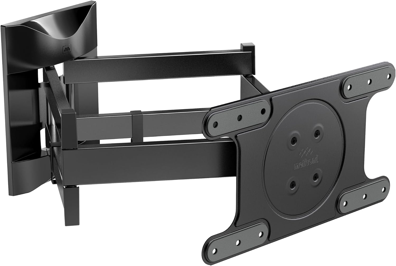 Meliconi SPACE SYSTEM DUALMOTION OLED TV Wall Mount | Doppia Rotazione, Staffa per TV OLED da 40 a 82, VESA 200-300-400x200, Portata 55 Kg, Tasselli Fischer, Made in Italy, Nero(VERS.2019 OLED)