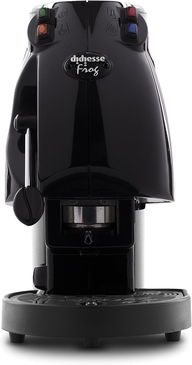 Didiesse Frog Revolution - Macchina per Caffè utilizzabile con cialde di diametro 38/44 mm, 650 W, Nero Lucido